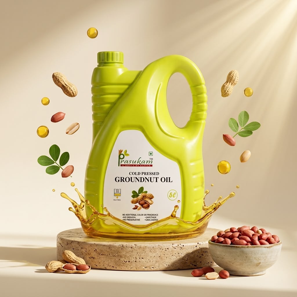 Prasukam Ground nut Oil(Cold Pressed+Single Pressed)