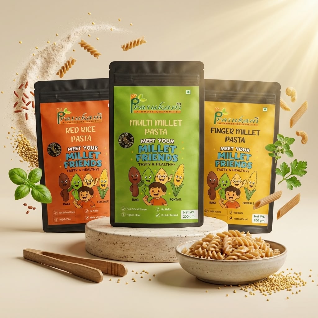 Prasukam Satvik Millet Pasta Combo  No Maida • No Onion • No Garlic