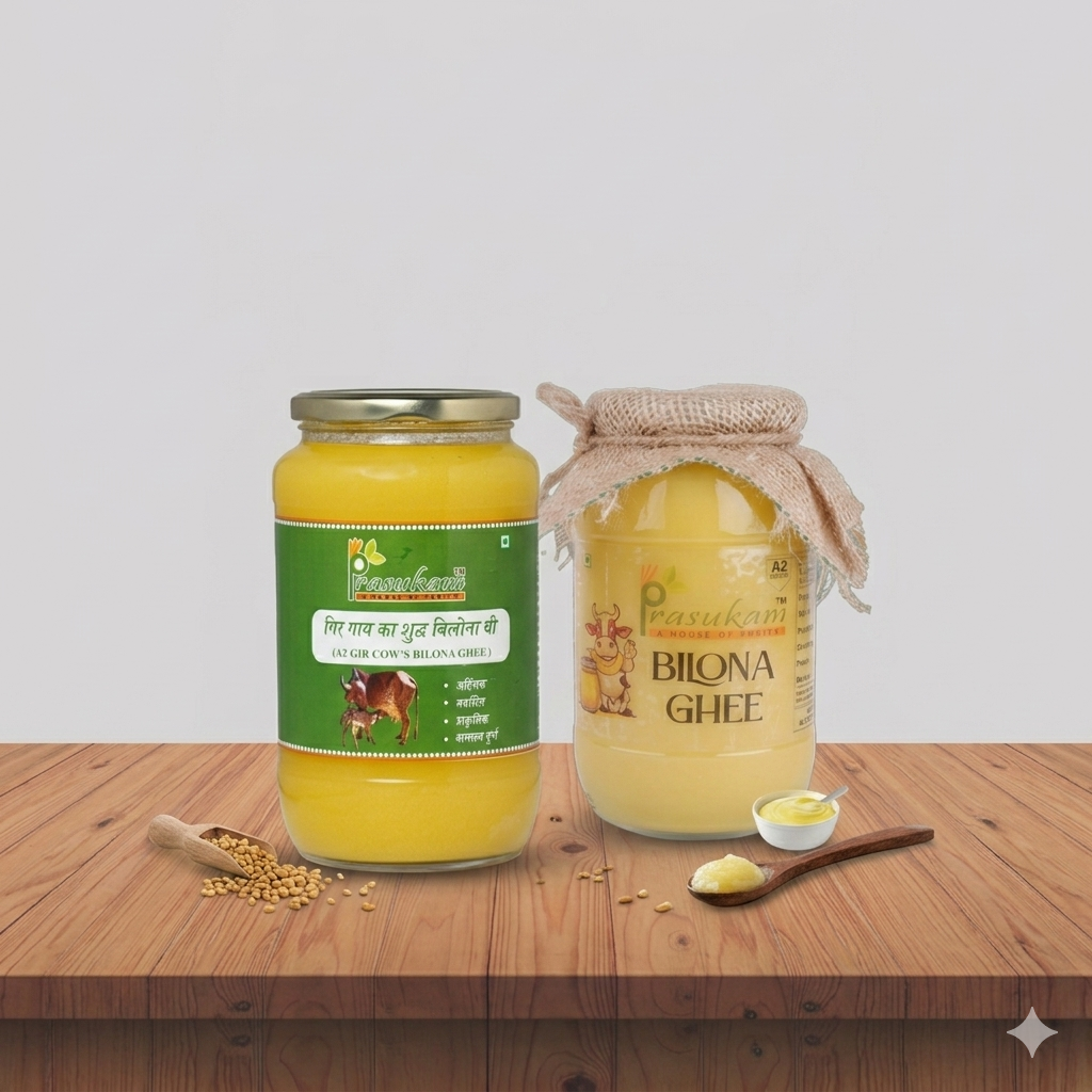 The Ultimate Purity Combo: Prasukam Premium A2 Gir Cow & Bilona Ghee