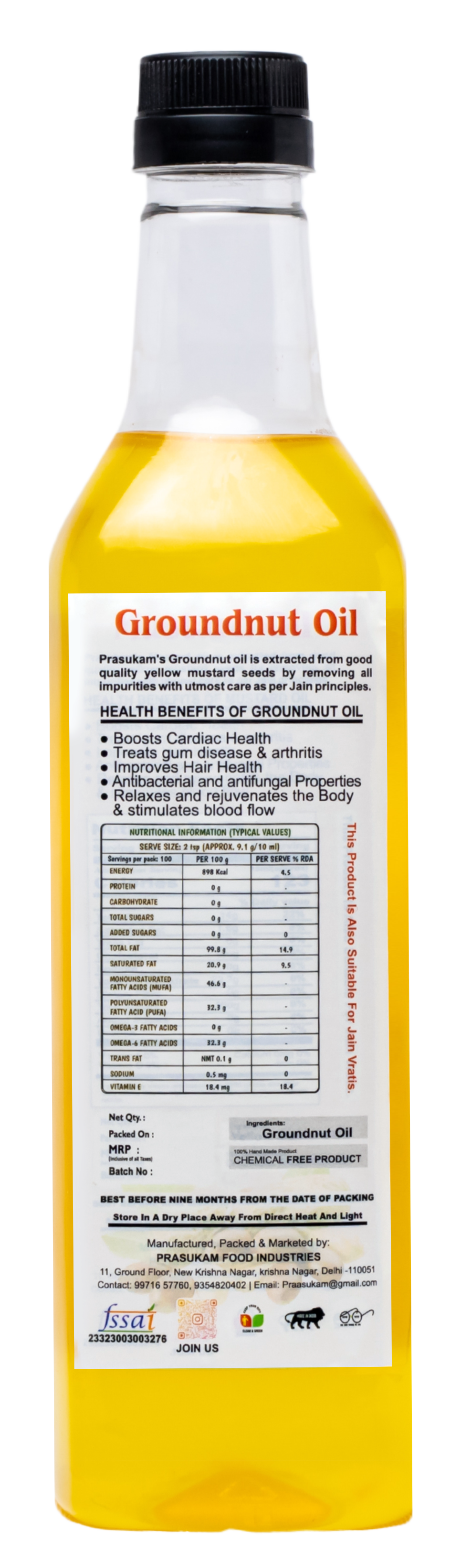 Groundnut Oil (1L)