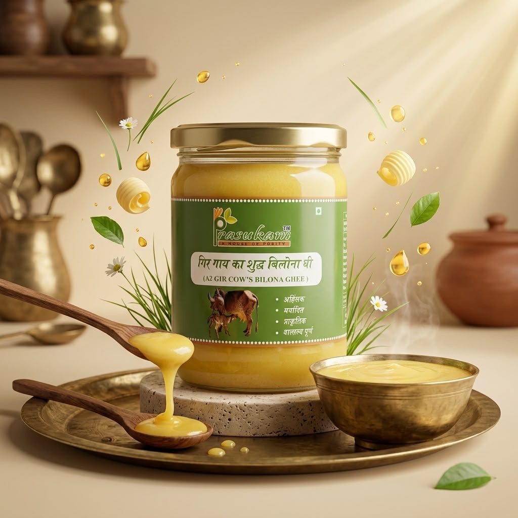Prasukam Gir Cow Bilona Ghee 500ML (Maryadit)