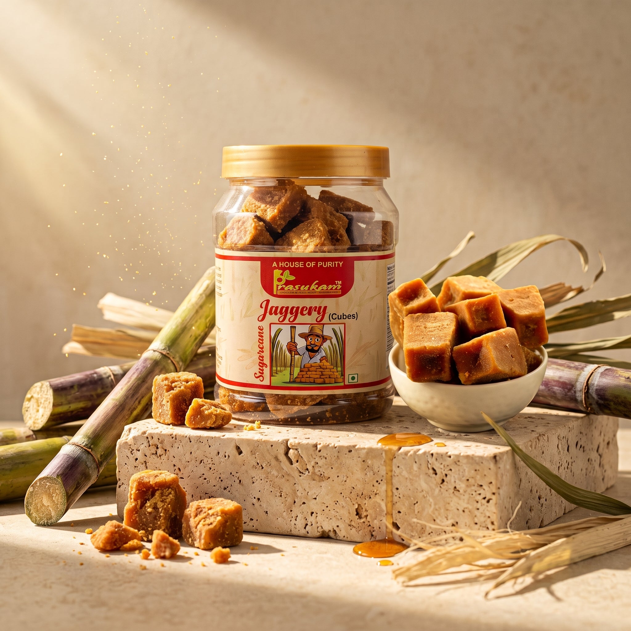 Prasukam Jaggery Cubes(गुड़)