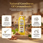 Prasukam Ground Nut Oil (Cold Pressed+Single Pressed) 1 LTR