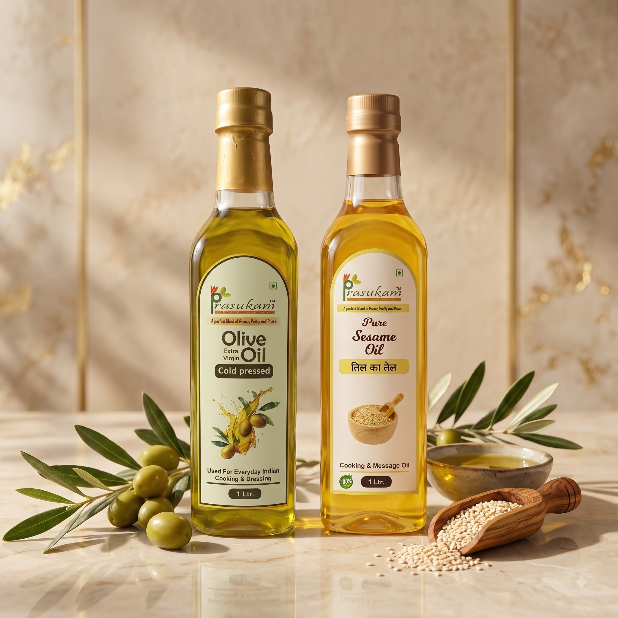 Olive + Sesame Premium Duo