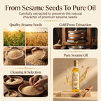 Prasukam White Sesame Oil (Cold Pressed + Single Pressed) 1 LTR