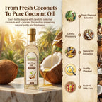 Prasukam Pure Coconut Oil 500ML (Cold Pressed+Single Pressed) 500 ML